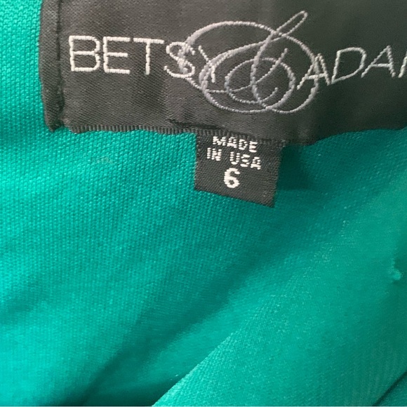 Bets & Adam, formal dress sequins straps, green size 6 made in USA - Picture 3 of 9